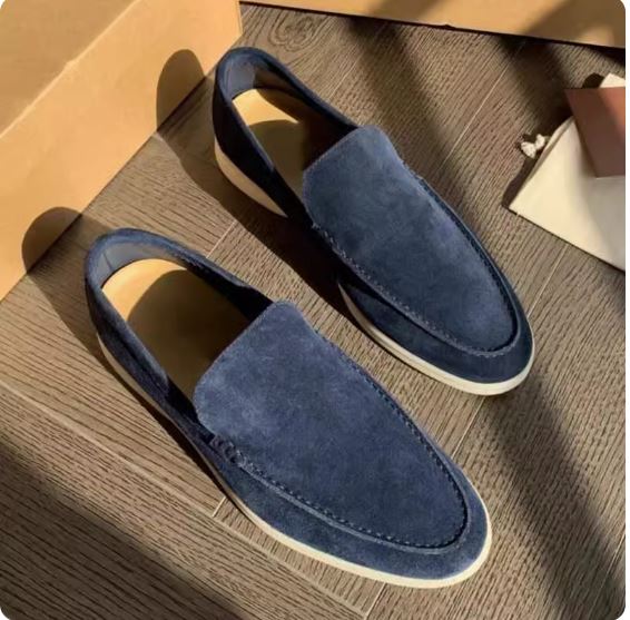 Men's Beckham summer loafers casual flat shoes one-leg driving shoes cross-border large size