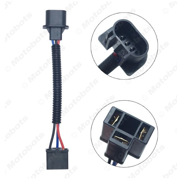 Car HID/LED xenon headlight fog light adapter cable H13 to H4 lamp holder wiring harness lamp holder plug conversion cable