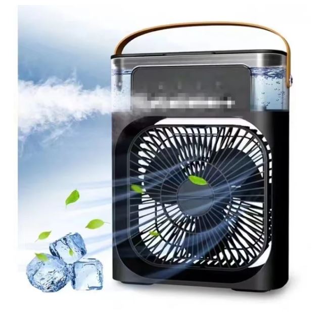 Portable Fan Air Conditioners USB Electric Fan LED Night Light Water Mist Fun 3 In 1 Air Humidifie For Home