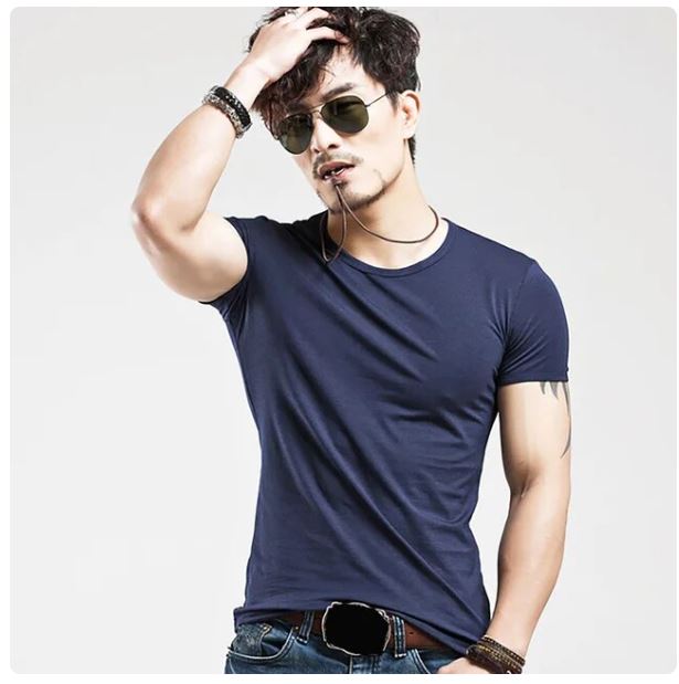 2024 New Men T Shirt Tops O neck Short Sleeve Tees Men's Fashion Fitness Hot T-shirt For Male Clothing Plue Size