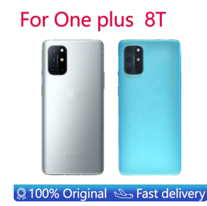 100% New Glass For OnePlus 8T Battery Cover Rear Housing Cover Repair oneplus 8t Back Door Replacement