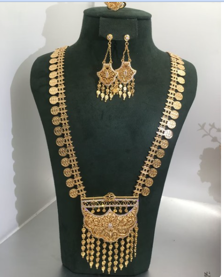 Janekelly 4pcs Bridal Zirconia Full Jewelry Sets For Women Party, Luxury Dubai Nigeria CZ Crystal Wedding Jewelry Sets