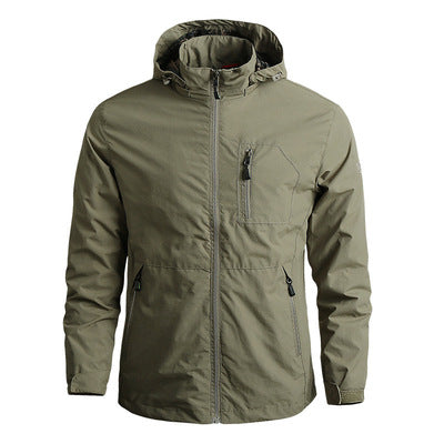 Amazon Cross-border Men's Spring and Autumn Mountaineering Jacket Thin Jacket Quick-drying Windproof Jacket Outdoor Sports Jacket for Men