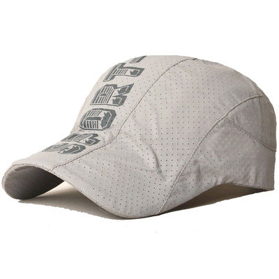 Outdoor travel mesh forward hat quick-drying breathable sun hat sun protection Korean version couple cap middle-aged sun protection tide