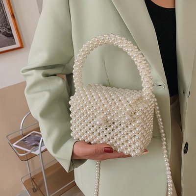 Niche design bag for women 2022 new popular pearl chain crossbody bag ins super hot mini shoulder bag