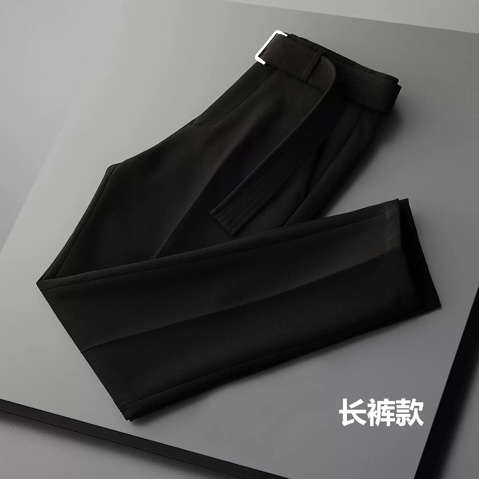 Nine-point pants men's thin summer drape trousers men's slim feet trendy casual suit pants business trousers