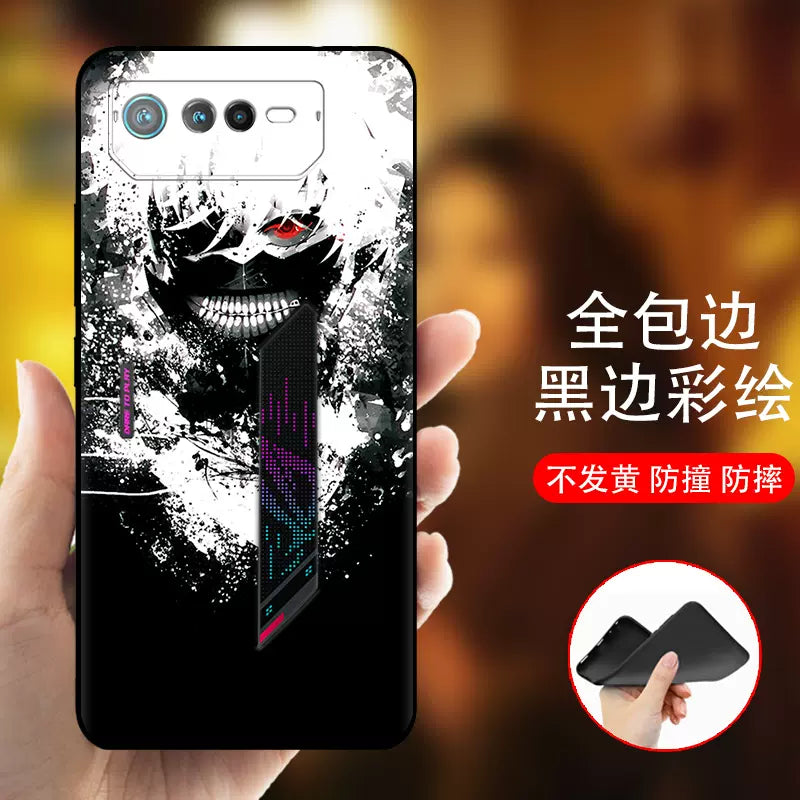 Suitable for ASUS ROG6 mobile phone case rog6 game mobile phone creative frosted 5G ASUS Prodigal Eye ROG6 anti-fall soft shell full-cover edge rog game mobile phone protective cover