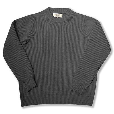 Maison Margiela MM6 Margiela style square seam logo round neck sweater for men and women, same style sweater