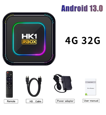 LEMFO TV Box Android HK1 RBOX K8 Android 13 8K RGB Light 4GB 128GB RK3528 WiFi6 Dual Wifi Smart TV Box 2023 PK Android 12 6K