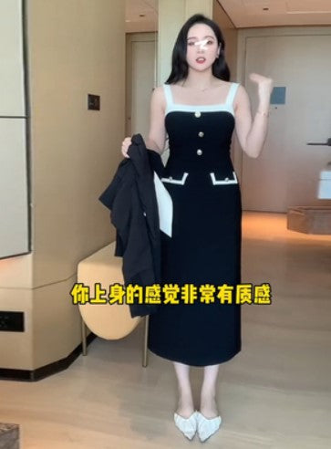 Xinyi slightly fat mm large size women's clothing early autumn high-end feeling age-reducing celebrities high-end temperament thin and fragrant two-piece set