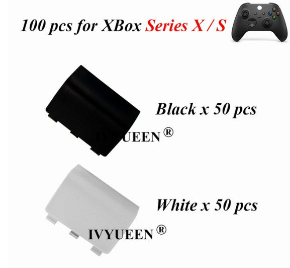 IVYUEEN 100 PCS Replacement Housing Door Cover for Xbox One Series X S Controller Battery Shell Lid Back Case White Wholesale