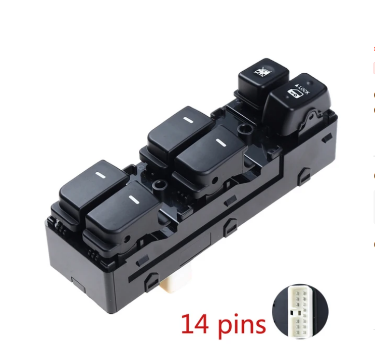 Car Auto 93570-1X000 93580-1X000 Electric Power Master Window Control Switch Button For Kia FORTE Cerato 2010 2011 2012