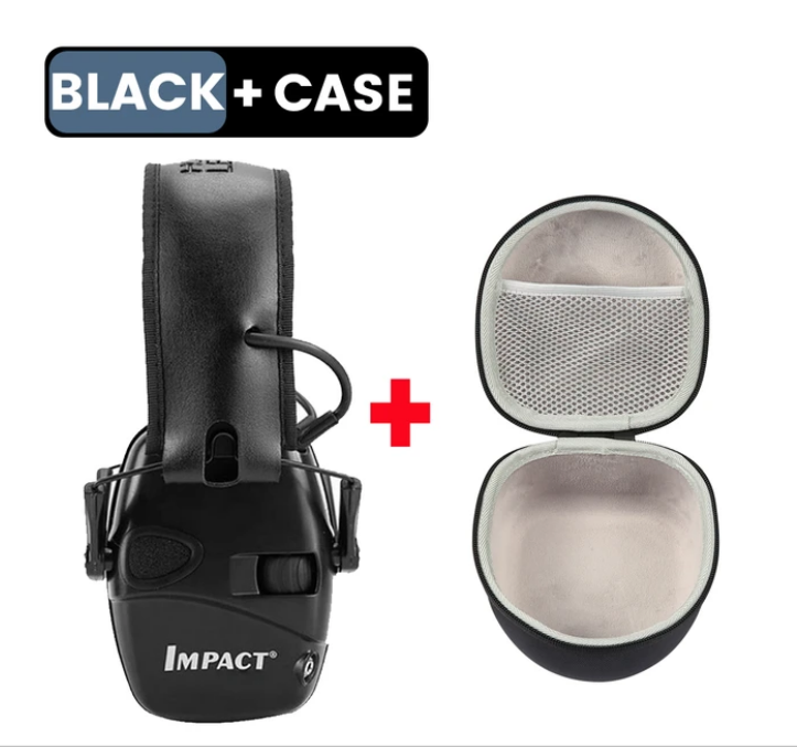 Tactical Electronic Shooting Earmuff Anti-noise Headphone Sound Amplification Hearing Protection Headset Foldable with bag