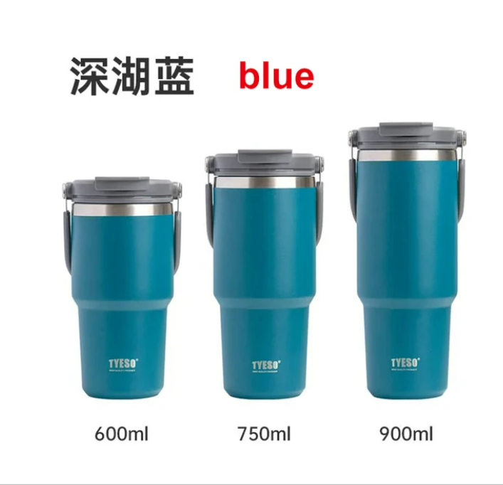 600ml-1200ml Stainless Steel Thermos Bottle Outdoor Car Fitness Sports Thermal Water Bottle Large Capacity Cup Thermal Kettle
