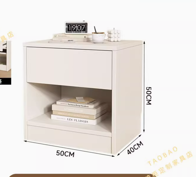 Dark grid bedside table custom solid wood wardrobe invisible cabinet hidden storage cabinet family hide things anti-theft multifunctional