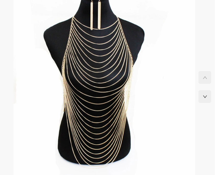 European and American Cross-Border Jewelry Tassel Chest Chain Summer Long Fashion Bra