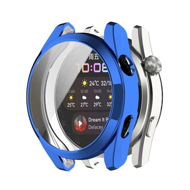 TPU Case For Huawei Watch 3 Pro Strap Band Watch Soft Plated All-Around Screen Protector Cover Bumper Cases
