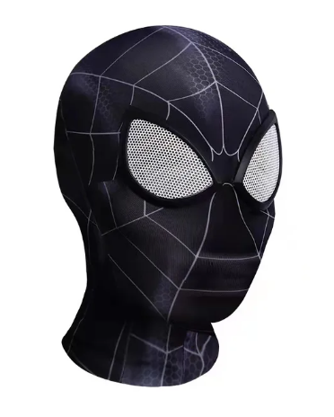 Superhero Mask Miles Spiderman Mask Peter Parker Halloween Cosplay Costume Mask Spandex Fabric Material Adults and Children