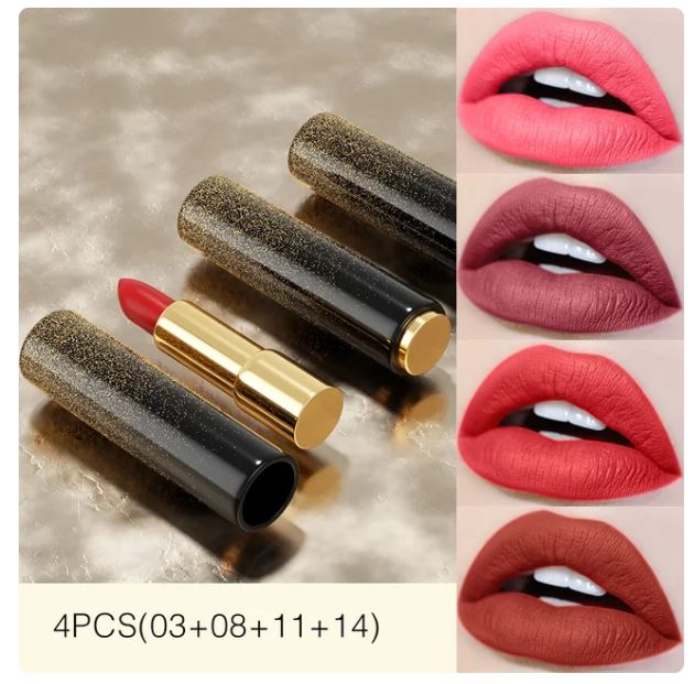 Korea Matte Pink Nude Dropshipping Vegan Waterproof Kissproof Ultra Matte Lipstick Peach