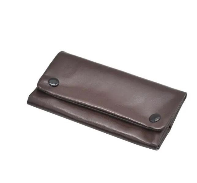 Portable Tobacco Pouch Bag Case PU Leather Cigarette Rolling Paper Pipe Case Tobacco Long Section Wallet Bag Tobacco Storage Bag