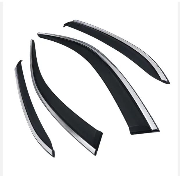 Car Accessories For GWM Poer Car Injection Window Deflectors Vent Visor, High quality with stainless steel.