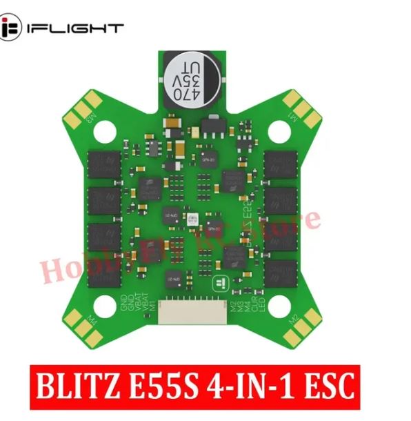 iFlight BLITZ ATF435 55A Stack BLITZ ATF435 Flight Controller with BLITZ E55S 4-IN-1 2-6S ESC for RC FPV Freestyle Racing Drone