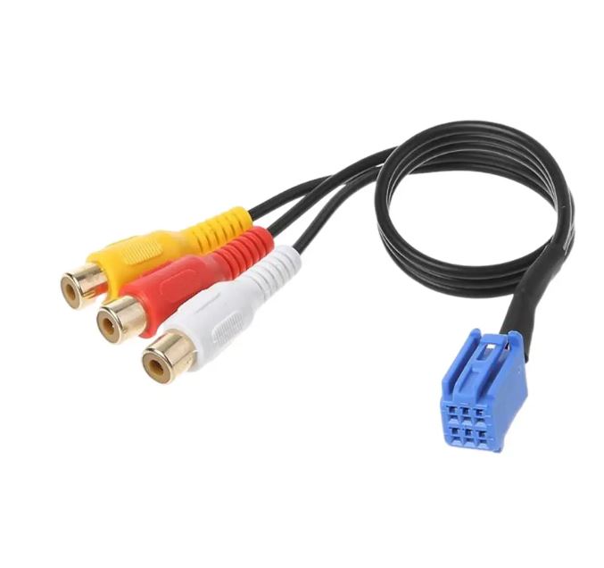 Audio Video Cable Connector CD Navigation Head Unit Cable Adapter 30cm 3 RCA Female for Lexus Car Parts Replace Accessories