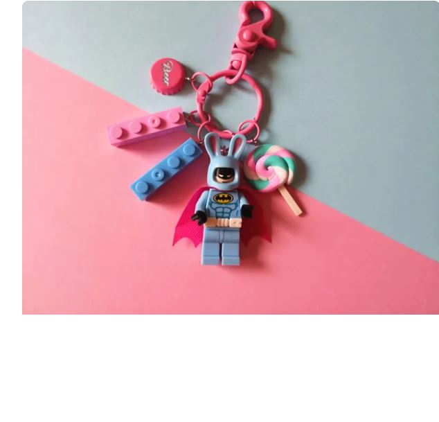 New Christmas Gift Santa Claus Sailor Moon Figures Doll Keychain Building Block Key Ring for Women Bag Backpack Accessories