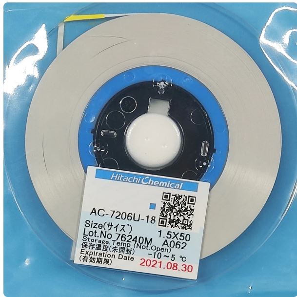 LCD Anisotropic Conductive ACF Film: AC-7206U-18 AC7206U-18 New Datecode