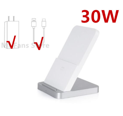 Original Xiaomi Vertical Air-cooled Wireless Charger 30W Turbo Fast Charge Flash Charging Power Adapter For Xiaomi Mi 9 Pro 5G