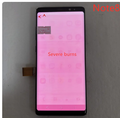 Original For Samsung Galaxy Note 8 N950A N950U N950F N950V Note8 LCD Display Touch Screen Digitize Line Point Defect With Frame1