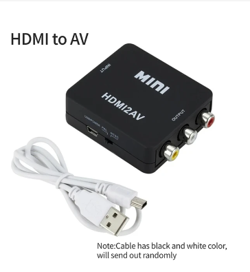 1080P HDMI To AV Scaler Adapter Video Composite Converter RCA to HDMI-compatible CVSB L/R Video Scaler Converter Box