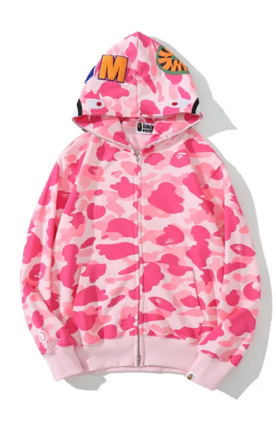 Hot sale Shark Head 3D Digital Camouflage Print Hoodie Hip Hop Fashion Hooded Zipper Cosplay Perimeter Men Women New Streetwear