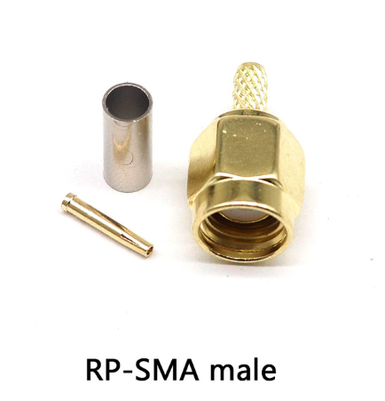 10pcs Coaxial RF Connector RP-SMA-J/K-1.5 Reverse Polarity Male Head Female Pin WIFI Antenna Extension Cable Connector