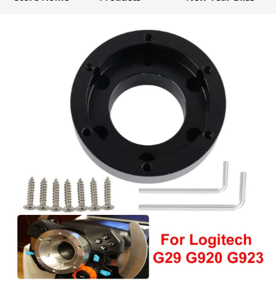 Steering Wheel Adapter Plate 70mm PCD For Logitech G29 G920 G923 13/14inch Racing Car Game Modification