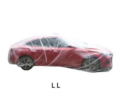 Car Clothing Disposable Car Clothing PE Film Material Car Cover Transparent Thickened Dustproof Rain Proof Dust Proof