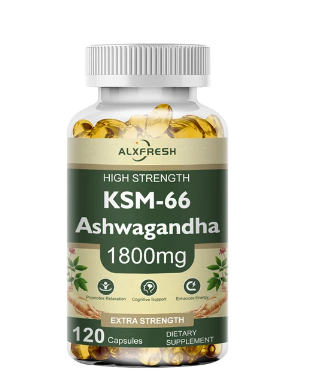 Alxfresh 60PCS/120PCS Organic Ashwagandha - Testosterone Supplement for Health, Energy & Endurance, Muscle Mass