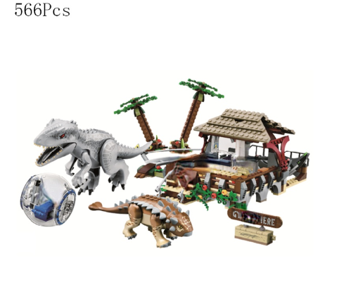 MOC- 75941 New Dinosaur Set 11580 Gyrosaurus Toothless Pterosaur Escape Building Blocks Brick Toys for Children Christmas Gifts