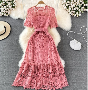 Floral Lace Maxi Formal Yellow Dress Wedding Bridesmaid Prom Robe With Sleeve Purple Midi Sexy Women Vestidos De Mujer Elegantes