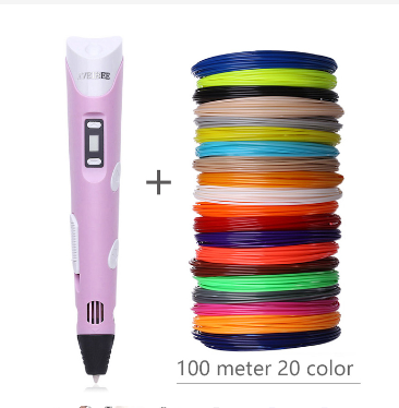 3d stift boli3d Pen For Children Drawing penna Set with 100M ABS Filament PLA Refills Toys for Kids Christmas Birthday Gift