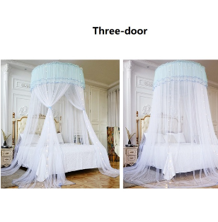 Children's Bed Canopy Mosquito Nets Curtain Bedding Home And Garden 1.2 Diameter Round Dome Tent Cotton Double Bed Mosquito Net