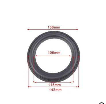 3/4/5/6/6.5/8/10/12 Inch Elastic Rubber Edge For Speaker Repair Soft Surround Durable Edge Woofer