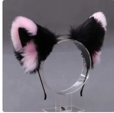 Cute Anime Cat Fox Fur Ear Hair Hoops Hairband Night Party Club Cosplay Hair Clip For Girls Ear Hair Band Lolita Hair Accessorie
