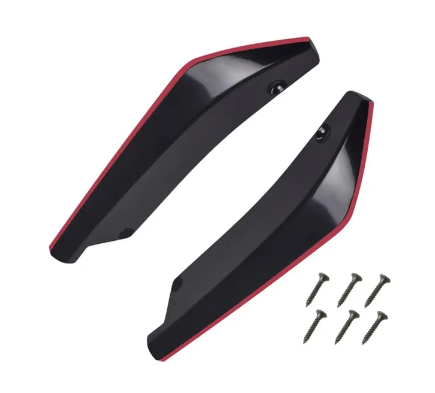 Universal Car Front Rear Bumper Strip Lip Spoiler Diffuser Splitter Scratch Protector Carbon Fiber Winglets Side Skirt Extension