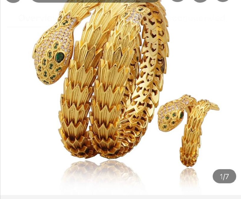 Luxury fashion jewelry bangles brand snake shape brass bangle jewelry plated Rhodium and 18k golden bracelets jewelry