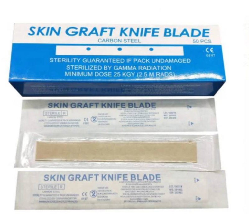 Medical Disposable Carbon Steel & Stainless Steel Skin Graft Knife Blade