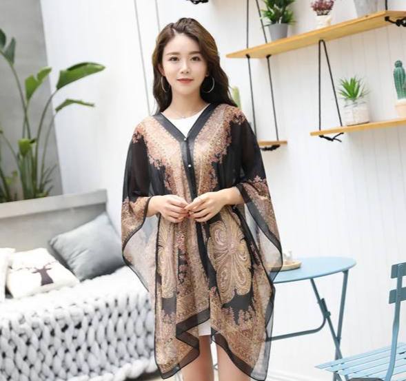 2022 Summer chiffon shawl for beach chiffon scarves for Ladies Fashion travel Shawl for Women hijabs