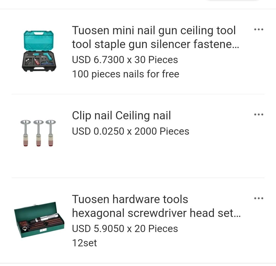 Tuosen mini nail gun ceiling tool tool staple gun silencer fastener wall fixed gun