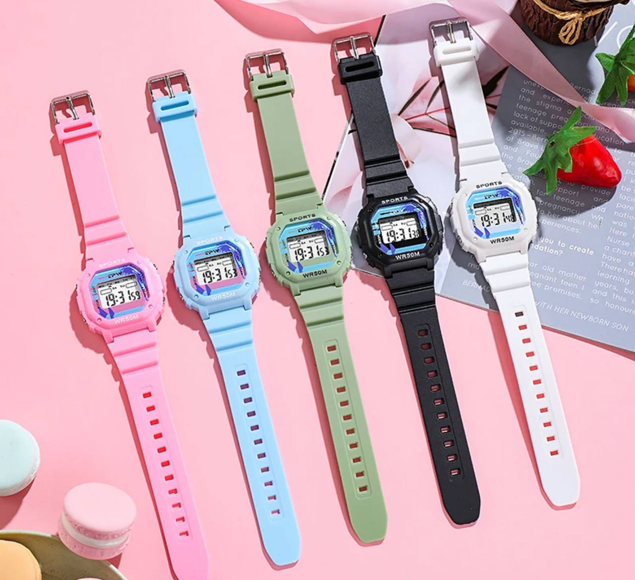 fashion boys girls summer digital wrist watch for ladies small wrist montre pour femme homme