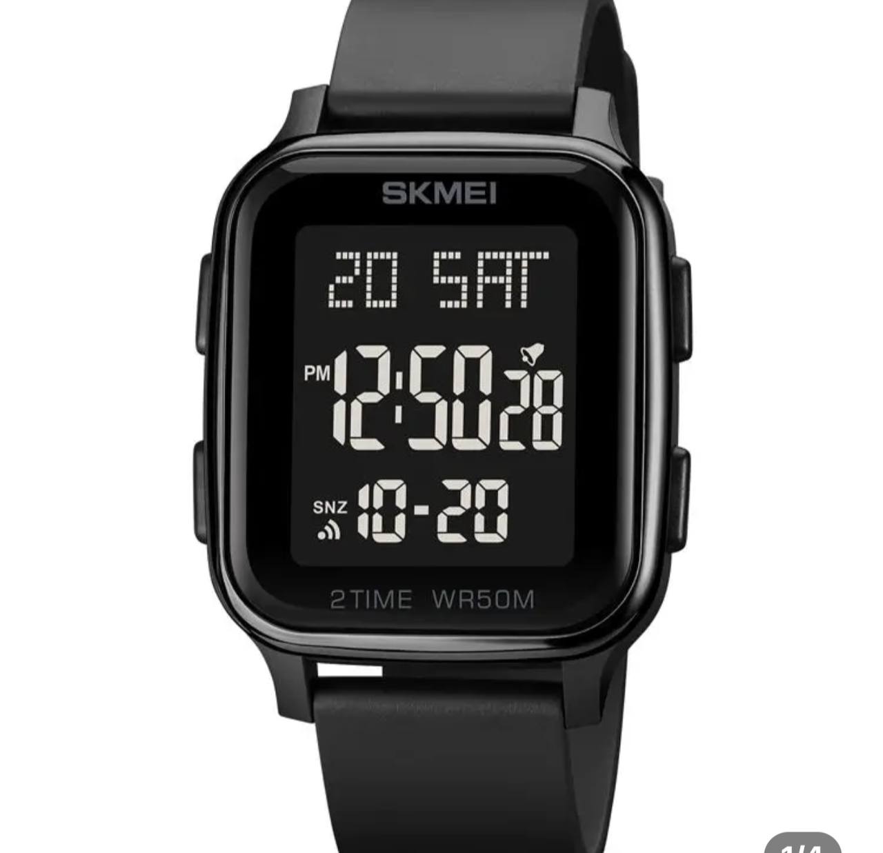 Sport Digital Watch for Men Wristwatch Clock Black Digital Dual Time Saat Sport Glass Shenzhen Alloy Square Unisex Rubber ABS